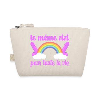 EVJF Accessoire Zizi Enterrement Vie Jeune Fille - Trousse biologique - nature - Devant
