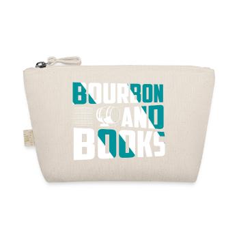 Bourbon And Books Whiskey Drinking - Organic Pouch - nature - Front