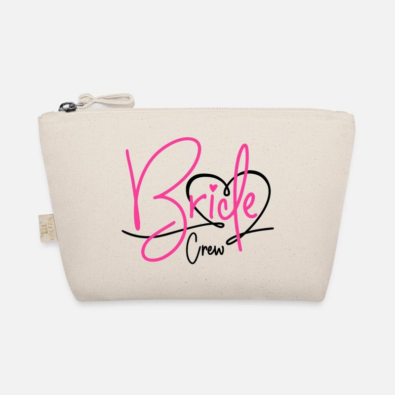 BRIDE CREW TEAM BRAUT JGA JUNGGESELLINNENABSCHIED - Bio-Täschchen - Natur