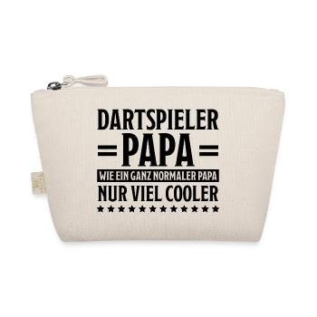 Dartspieler Witz Spruch Darts Dartpfeil Geschenk - Bio-Täschchen - Natur - Vorne