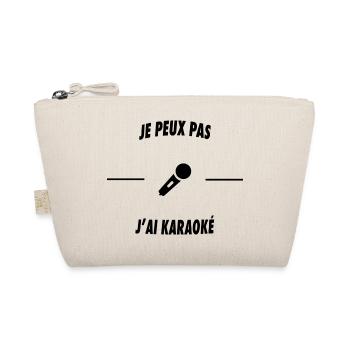 Je peux pas j'ai karaoké - Trousse biologique - nature - Devant