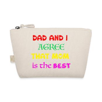 Mom is the best - Organic Pouch - nature - Front
