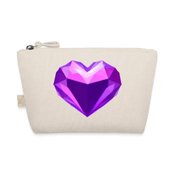 Engagement Valentine's Day Love Mother's Day Wedding - Organic Pouch - nature - Front