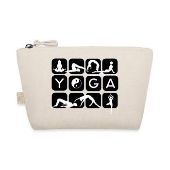 yoga form buchstaben chakra om I love yoga - Bio-Täschchen - Natur - Vorne