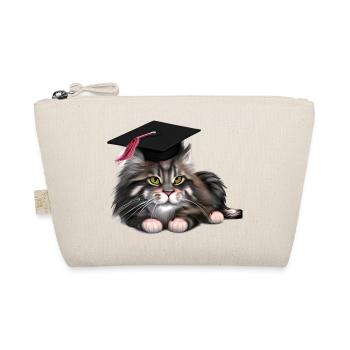 Bachelor Maine Coon Graduate Cat High School Diploma - Organic Pouch - nature - Front