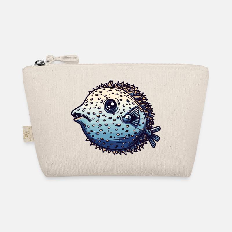 Der Kugelfisch ist ein verspieltes Meerestier Bio-Täschchen