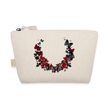 beautiful wreath of roses and butterflies - Organic Pouch - nature - Front