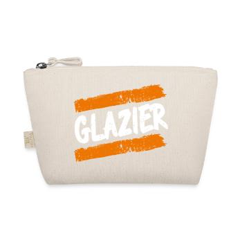 Retro Vintage GLAZIER Glass Worker T-Shirt - Trousse biologique - nature - Devant
