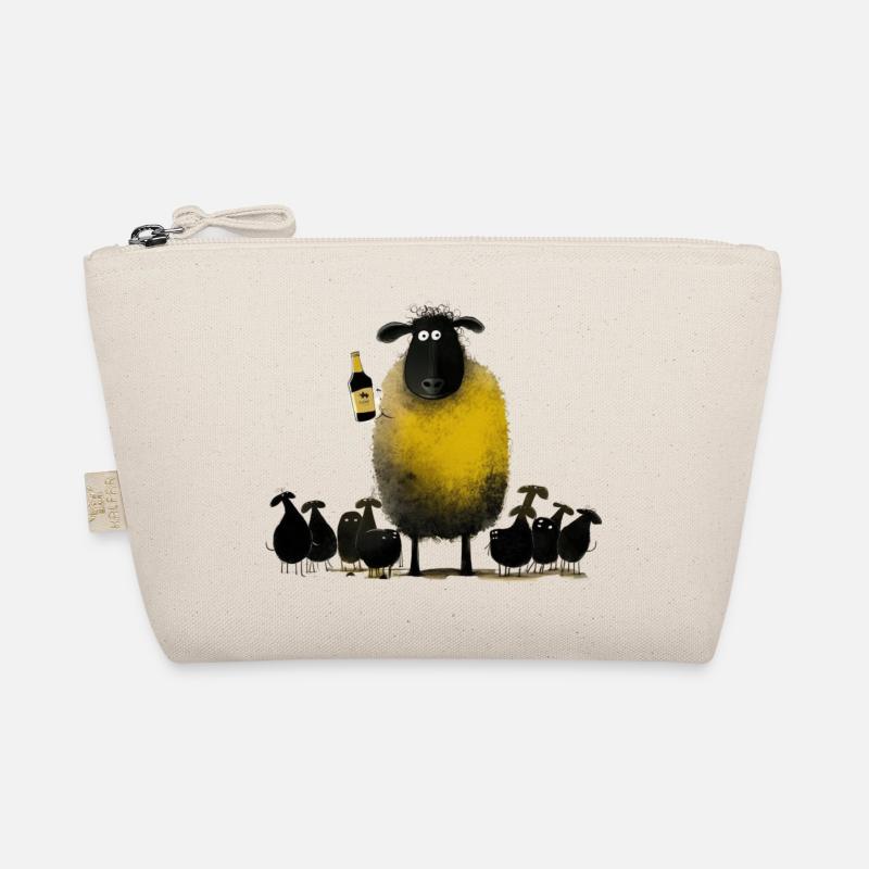 Funny sheep with beer - humor Organic Pouch