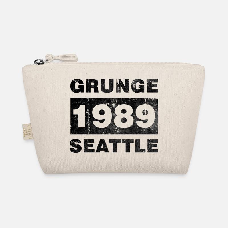 GRUNGE SEATTLE SCHWARZ Bio-Täschchen