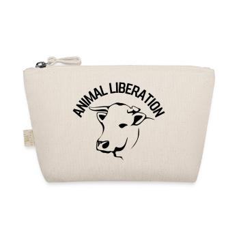 Animal Liberation Cow - Organic Pouch - nature - Front