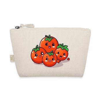 Kawaii tomato family - Organic Pouch - nature - Front