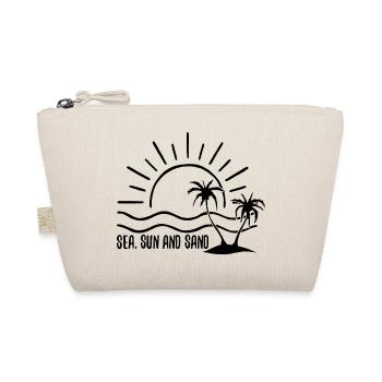 Sea, sun and sand (black) - Organic Pouch - nature - Front