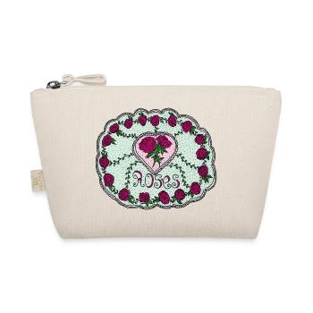 Embroderie Roses en couleur - Trousse biologique - nature - Devant