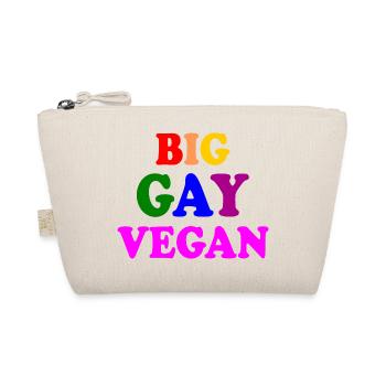 Big gay vegan - Organic Pouch - nature - Front