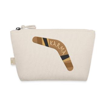 Karma boomerang - Organic Pouch - nature - Front