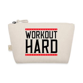 workout hard 2 - Bio-Täschchen - Natur - Vorne