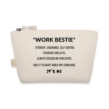 Work Bestie It's Me - Organic Pouch - nature - Front