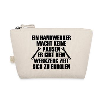 Handwerker Handyman Handwerk Werkzeug Baustelle - Bio-Täschchen - Natur - Vorne