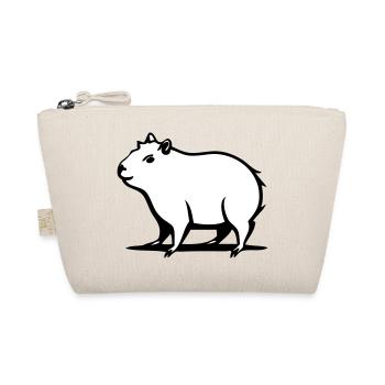 Un capybara mignon dans une tige de dessin animé - Trousse biologique - nature - Devant
