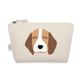 Cute puppy face 2 - Organic Pouch - nature - Front