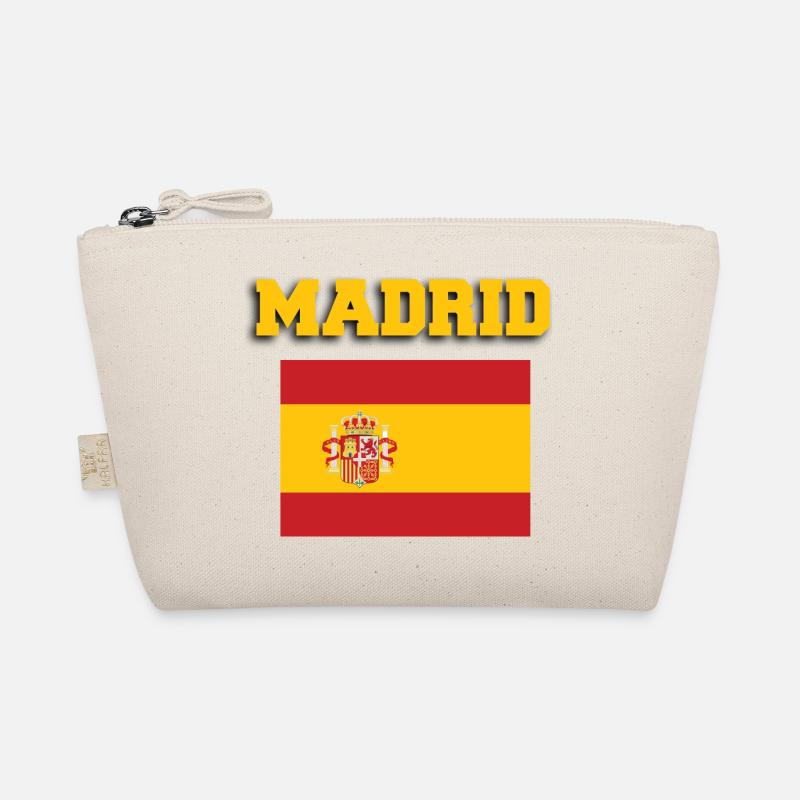 Madrid Spain Flag Organic Pouch