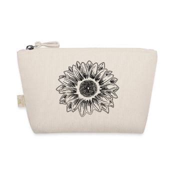Sonnenblumen Design - Bio-Täschchen - Natur - Vorne