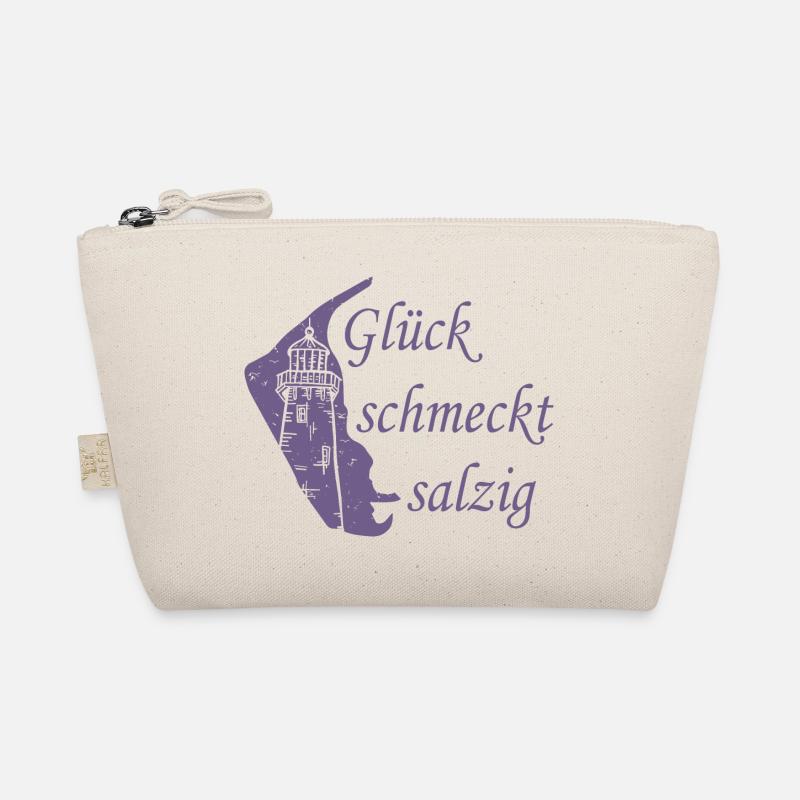 Glück schmeckt salzig – Amrum Nordsee Insel Design Bio-Täschchen