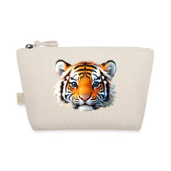 Tête de bébé tigre - Trousse biologique - nature - Devant