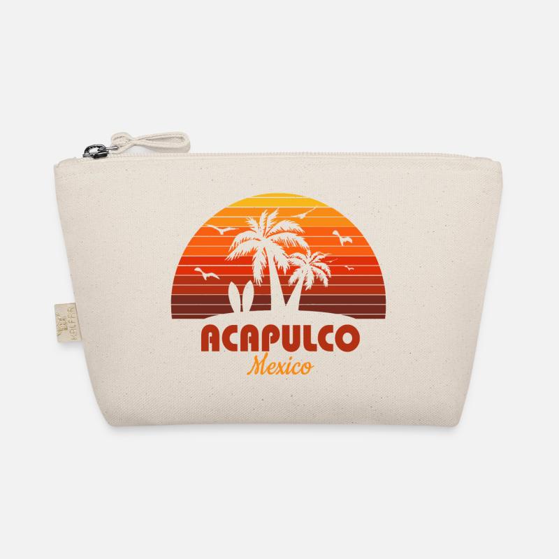Acapulco Mexico Artistic Vacation Souvenir Sunset Organic Pouch