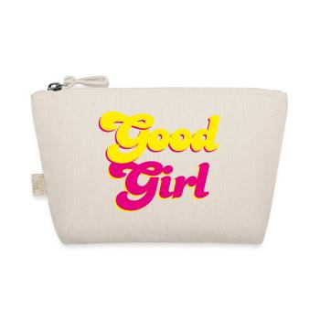 Good Girl Retro pink Energie Mädchen Power Vibes - Bio-Täschchen - Natur - Vorne