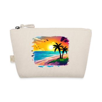 Aquarelle de plage de coucher de soleil d’été - Trousse biologique - nature - Devant