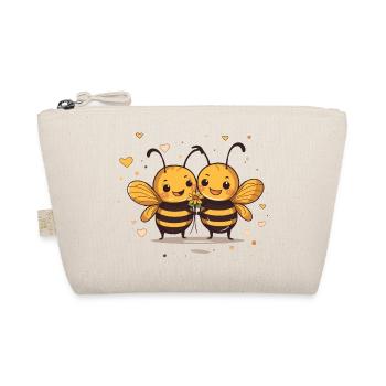 Romantische Bienen - Bio-Täschchen - Natur - Vorne