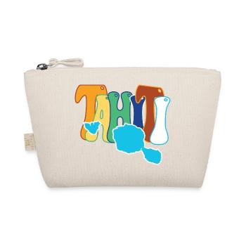 Schöne Souvenir-Geschenkidee Karte der Insel Tahiti - Bio-Täschchen - Natur - Vorne