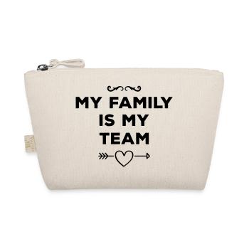 Ma famille est mon cœur d’équipe - Trousse biologique - nature - Devant