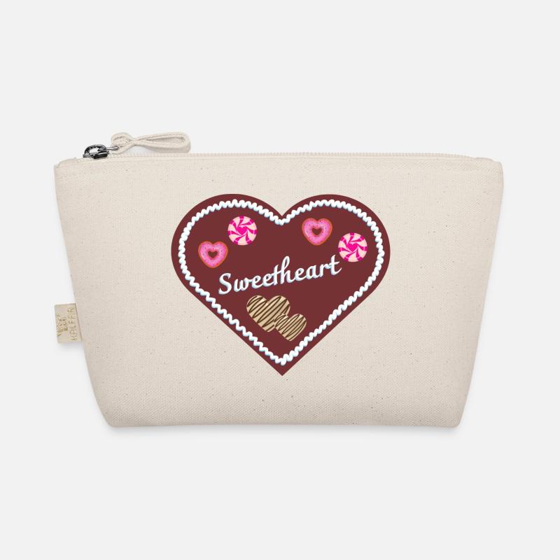 Jahrmarkt-Liebe -Sweetheart - Bio-Täschchen - Natur