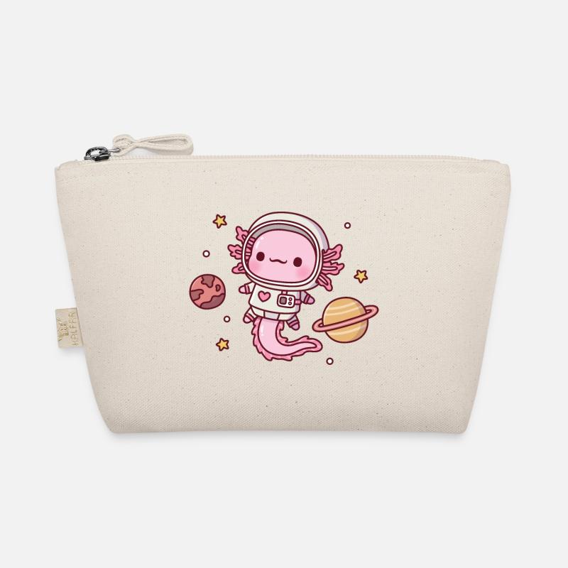 Cute Axolotl Astronaut In Outer Space Organic Pouch