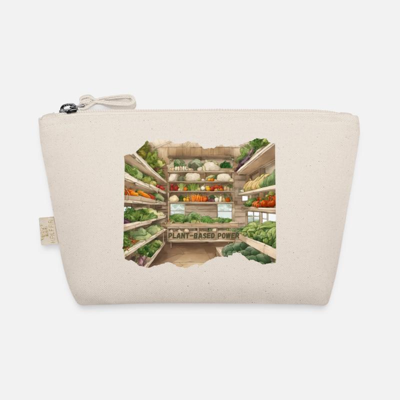 Vegetables stand anime style plant based power Organic Pouch