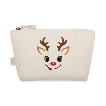 Christmas Reindeer - Organic Pouch - nature - Front