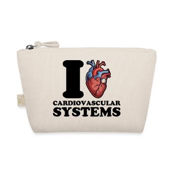 I love cardiovascular systems - Organic Pouch - nature - Front