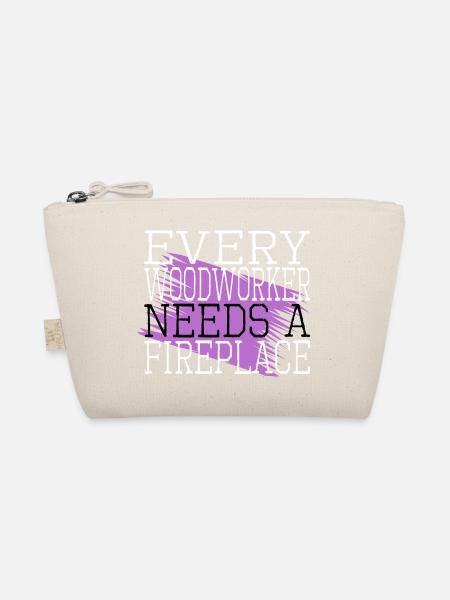 Joke Americas Felling Woodworker - Organic Pouch - nature - Front