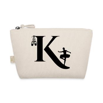 Letter k ballerina - Organic Pouch - nature - Front