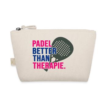 Padel PADELTENNIS Padelspieler Padel-therapie - Bio-Täschchen - Natur - Vorne