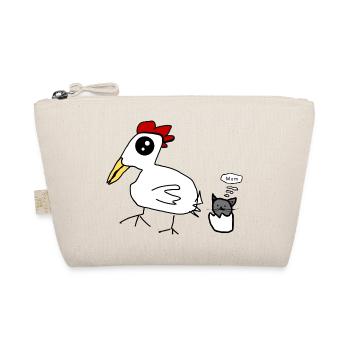 Katze Huhn - Bio-Täschchen - Natur - Vorne