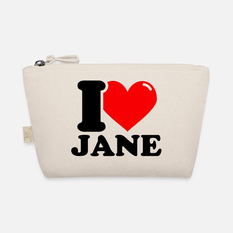 I love jane First name Organic Pouch