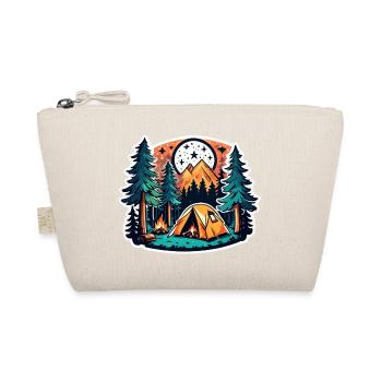 Camping, Zelt und Lagerfeuer - Bio-Täschchen - Natur - Vorne