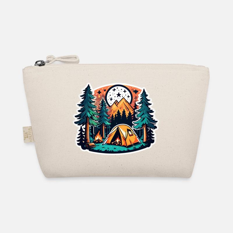 Camping, tent and campfire Organic Pouch