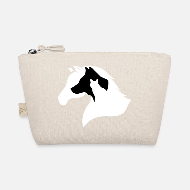 Pferd, Hund, Katze-Silhouette Bio-Täschchen