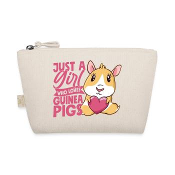 Just A Girl Who Loves Guinea Pigs Rodent Cavy Love - Organic Pouch - nature - Front
