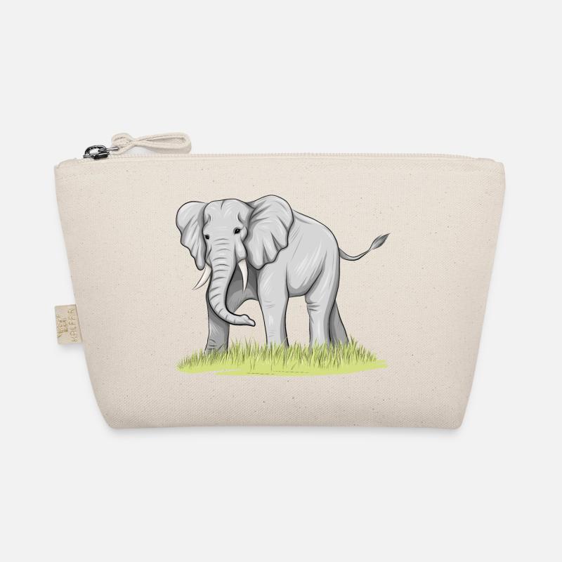 Elefant - Bio-Täschchen - Natur